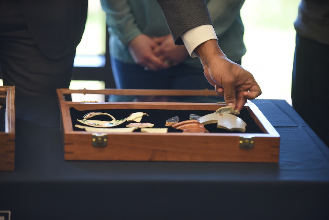 The findings display at the visitor center.