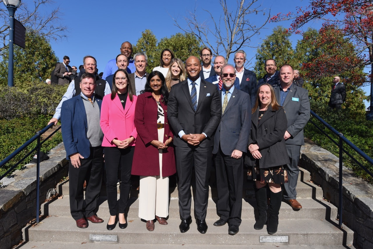 Governor Moore and Lt. Governor Miller in Downtown Frederick.