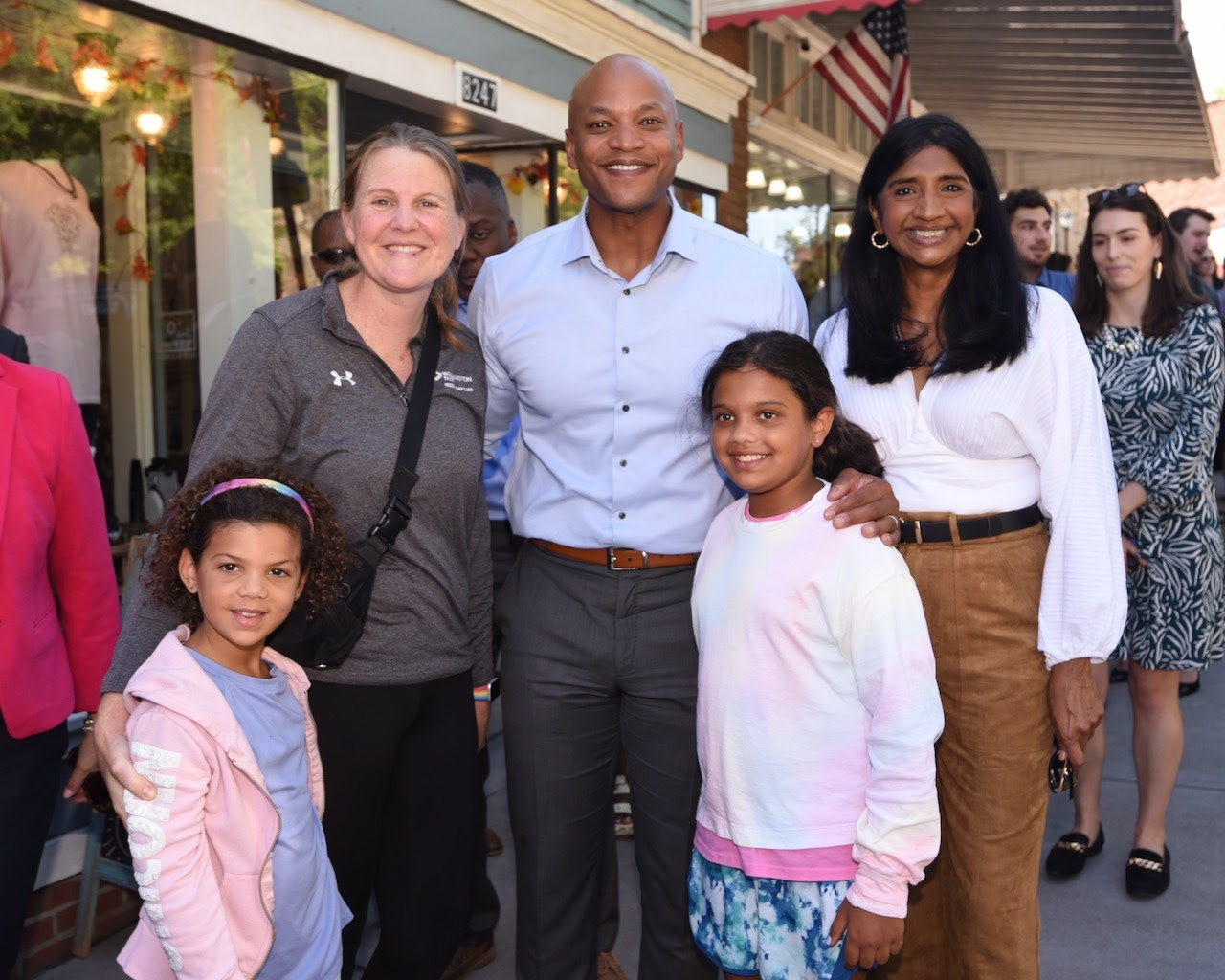 Governor Moore and Lt. Governor Miller in Historic Ellicott City