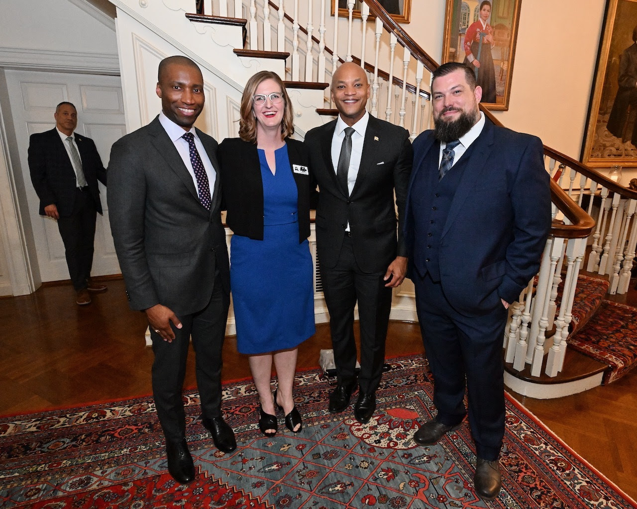 Governor Moore and Secretary Woods in Government House
